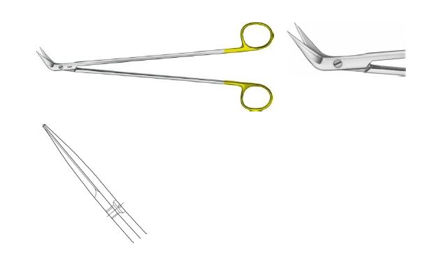 TC ДЕ’БЕКІ НОЖИЦІ ВИГНУТІ 220MM